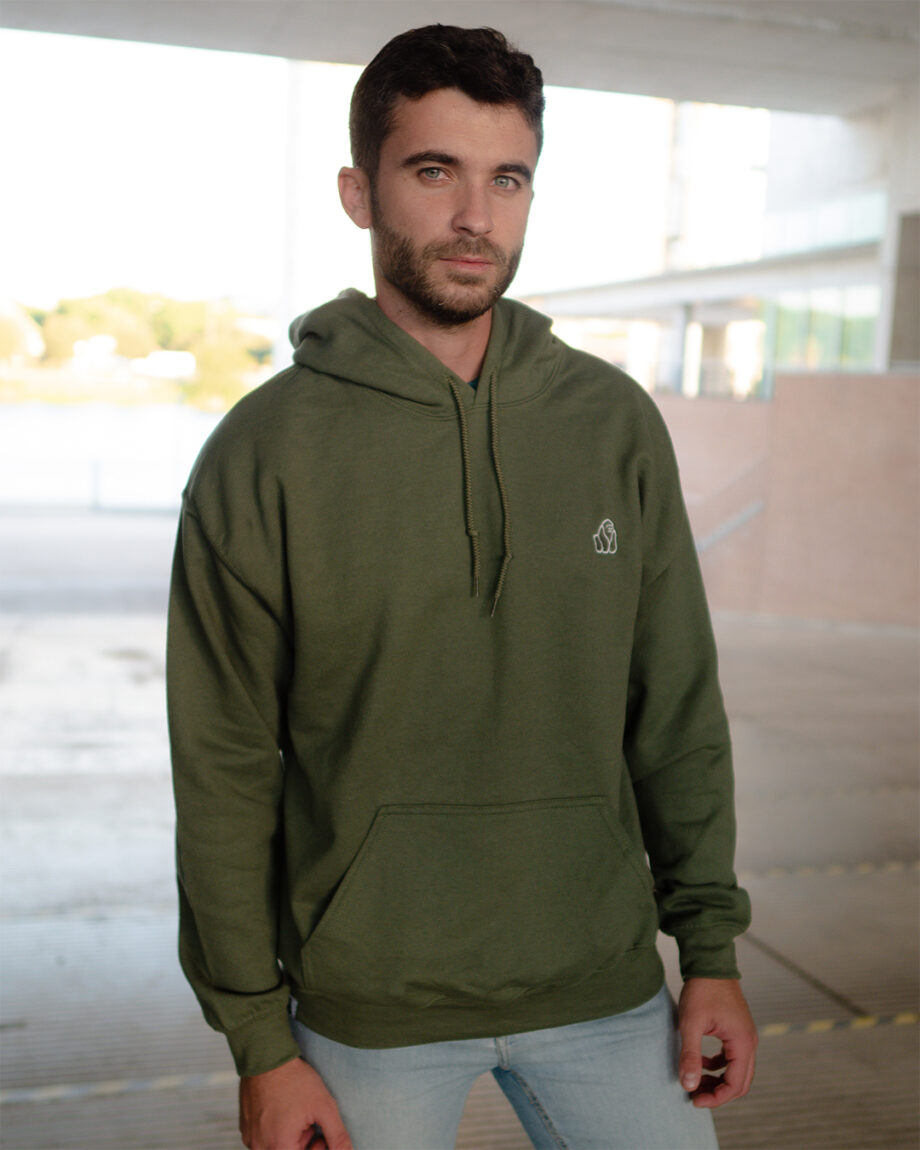 home hoddie green